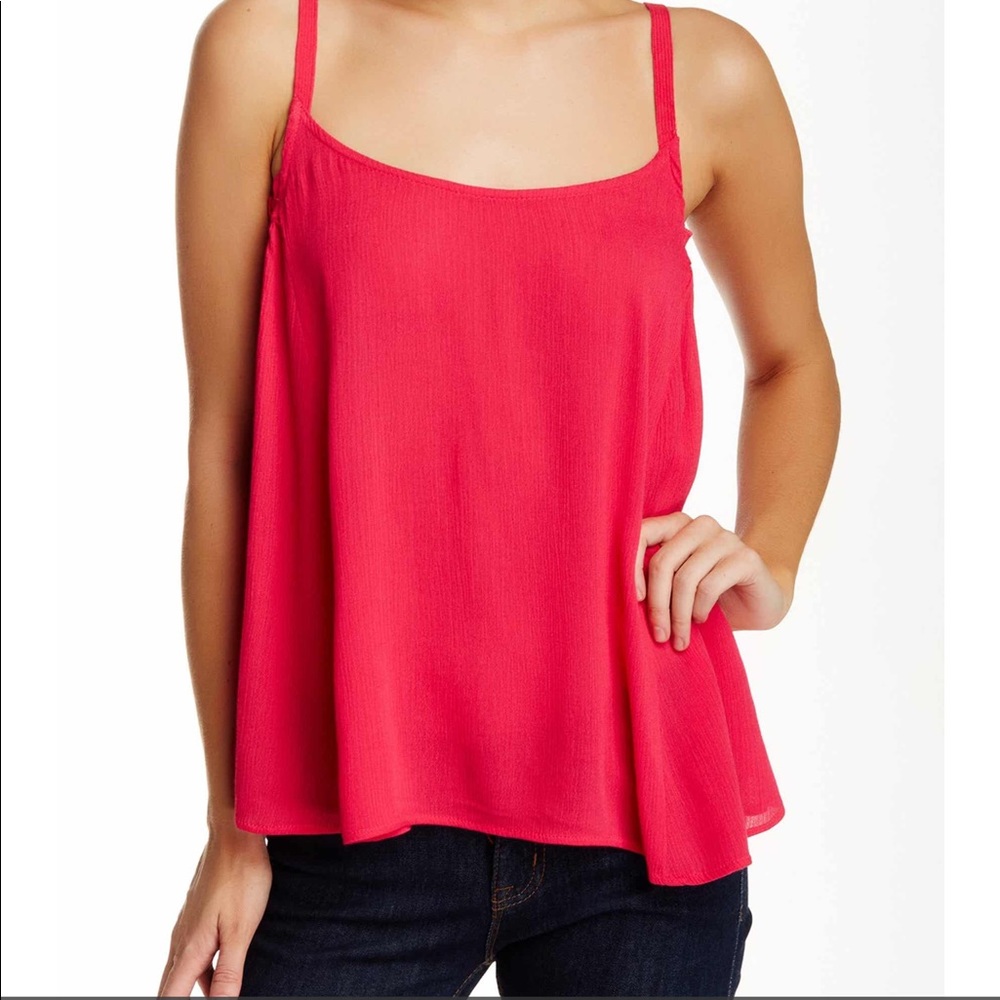 Elodie- Pretty Flowing Pink Tank. Size M